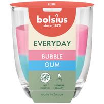 Žvakė, aromatinė Bolsius Bubble Gum, 21 h, Rožinė/Žydra