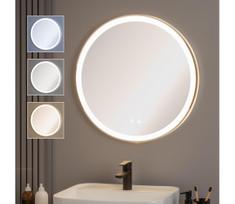 Brilagi-LED reguliuojamas veidrodis su šildymu ir LED apšvietimu ALU PRO LED/18W/230V, skersmuo 60 cm, IP44, poliruotas chromas