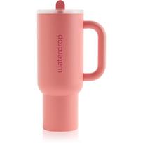 Waterdrop Explorer Tumbler nerūdijančiojo plieno puodelis su šiaudeliu Pink 1100 ml