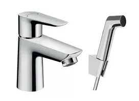 Hansgrohe Talis E – praustuvo maišytuvas su rankiniu dušu Bidette, chromas 71729000