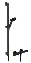 Hansgrohe Pulsify Select S – dušo komplektas su termostatu, 3 srovių tipai, EcoSmart, matinė juoda 24271670