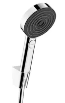 Hansgrohe Pulsify Select S – rankinis dušas, laikiklis ir žarnos rinkinys, 3 srovių tipai, EcoSmart, chromas 24305000