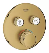 Grohe Grohtherm SmartControl – termostatinis dušo maišytuvas, montuojamas po sienoje, su 2 uždarymo vožtuvais, Cool Sunrise šlifuotas 29119GN0