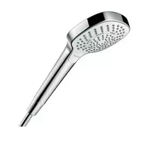 Hansgrohe Croma Select E – dušo galvutė Multi, EcoSmart 9 l/min, 3 srove, balta / chromuota 26811400