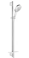 Grohe Rainshower SmartActive – dušo stovo rinkinys 150 9,5 l/min, 3 srovių tipai, 90 cm stovas ir žarna, chromuotas 26594000