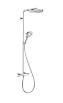 Hansgrohe Raindance Select S – dušo kolona su termostatiniais maišytuvais Showerpipe 240 1jet P, chromuota 27633000