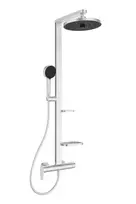 Ideal Standard ALU+ – dušo rinkinys su maišytuvu, skersmuo 26 cm, 2 srovių tipai, sidabrinis BD584SI