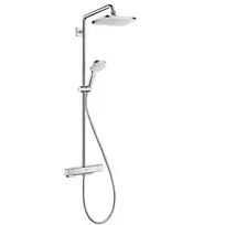 Hansgrohe Croma – dušo kolona Showerpipe su termostatiniais maišytuvais, 1jet, chromuota 27630000