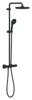 Grohe Vitalio Start – dušo rinkinys su termostatu, skersmuo 25 cm, 2 srovių tipai, matinis juodas 266772431