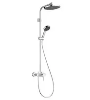 Hansgrohe Activera S – dušo rinkinys su termostatu, skersmuo 24 cm, 2 srovių tipai, EcoSmart, chromas 28875000