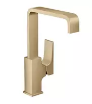 Hansgrohe Metropol – praustuvo maišytuvas su išleidimo komplektu Push-Open, šlifuotas bronzos spalvos 32511140