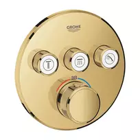 Grohe Grohtherm SmartControl – termostatinis dušo maišytuvas, montuojamas po sienoje, su 3 uždarymo vožtuvais, Cool Sunrise 29121GL0