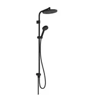 Hansgrohe Activera S – dušo rinkinys be maišytuvo, skersmuo 24 cm, 2 srovių tipai, EcoSmart, matinis juodas 28074670