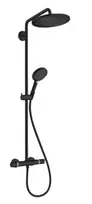 Hansgrohe Croma Select S – dušo komplektas Showerpipe 280 su termostatu, juodas matinis 26890670