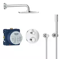 Grohe Grohtherm – dušo kolona Rainshower Cosmopolitan 210 su termostatiniais maišytuvais – įmontuojama, chromuota 34732000