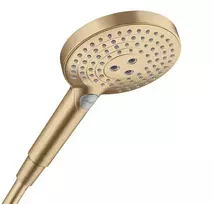 Hansgrohe Raindance Select S – dušo galvutė 120, 3 srovelės, EcoSmart, šlifuotas bronzos 26531140