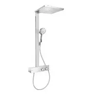 Hansgrohe Raindance E – dušo rinkinys su termostatu, 30x30 cm, matinis baltas 27361700
