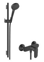 Hansgrohe Vernis Blend – dušo rinkinys su maišytuvu, 2 srovių tipai, EcoSmart, matinis juodas 26958670