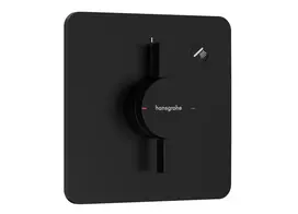 Hansgrohe DuoTurn Q – į sieną įmontuojamas dušo maišytuvas, juodas matinis 75614670