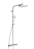Hansa Viva – dušo rinkinys su termostatu, skersmuo 25 cm, 3 srovių tipai, chromas 65159201
