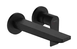 Hansgrohe Rebris E – įmontuojamas praustuvo maišytuvas, 2 skylių montavimas, juodas matinis 72568670