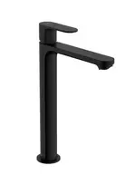 Hansgrohe Rebris S – praustuvo maišytuvas su vienu rankenėle, su išleidimo mechanizmu, CoolStart, EcoSmart, juodas matinis 72590670