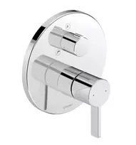 Duravit D-Neo – paslėpta armatūra, skirta 2 vartotojams, chromas DE5210018010