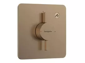 Hansgrohe DuoTurn Q – į sieną įmontuojamas dušo maišytuvas, šlifuotas bronzos spalvos 75614140