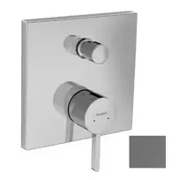 Hansgrohe Finoris – maišytuvas po apdaila, 2 vartotojams, chromas, šlifuotas juodas 76415340