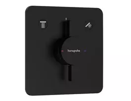 Hansgrohe DuoTurn Q – paslėpta armatūra 2 vartotojams, juoda matinė 75414670
