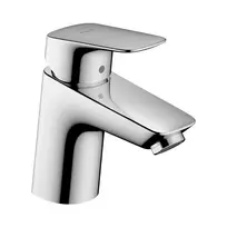 Hansgrohe Logis – praustuvo maišytuvas su išleidimo vožtuvu, EcoSmart, CoolStart, chromuotas 71075000