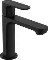 Hansgrohe Rebris S – praustuvo maišytuvas su išleidimo įtaisu, juodas matinis 72517670