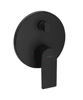 Hansgrohe Rebris E – į sieną įmontuojamas vonios maišytuvas, juodas matinis 72468670