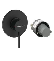 Hansgrohe Zesis S – įmontuojamas dušo maišytuvas, su montavimo korpusu, matinis juodas 74618670