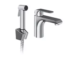 Ravak Flat – praustuvo maišytuvas su bidė dušo galvute, chromas X070438