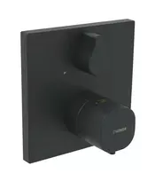 Hansa Living – termostatinis vonios maišytuvas, įmontuojamas, Thermo-Cool, matinis juodas 8114956233