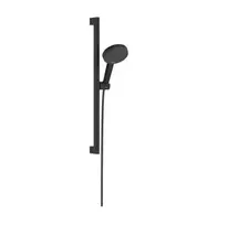 Hansgrohe Raindance Alive Select S – dušo komplektas: rankinis dušas, stovas ir žarna, 3 srovių tipai, EcoSmart, juodas matinis 24600670