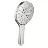 Grohe Rainshower SmartActive – dušo maišytuvas 130, 6,8 l/min, 3 srovių tipai, supersteel 26574DC0
