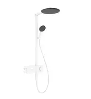 Hansgrohe Raindance Alive S – dušo rinkinys su termostatu, skersmuo 30 cm, 3 srovių tipai, matinis baltas 24595700