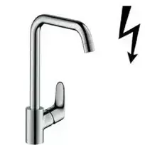 Hansgrohe Focus M41 – vienos rankenos maišytuvas plautuvei, skirtas žemo slėgio / atviram vandens šildytuvui, chromuotas 31822000
