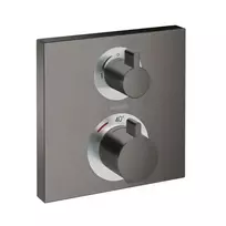 Hansgrohe Ecostat Square – termostatinis maišytuvas – įmontuojamas, skirtas 2 vartotojams, juodas chromas, šlifuotas 15714340