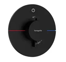 Hansgrohe ShowerSelect Comfort – į sieną įmontuojamas termostatinis maišytuvas, matinis juodas 15553670
