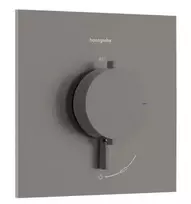 Hansgrohe Ecostat Comfort E – paslėpta termostatinė maišytuvas, chromuotas, šlifuotas juodas 33710340