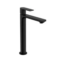 Hansgrohe Rebris E – vienos rankenos maišytuvas praustuvui, su išleidimo vožtuvu, CoolStart, EcoSmart, matinis juodas 72591670