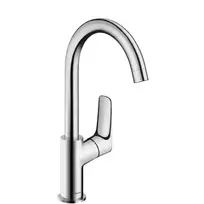 Hansgrohe Logis – praustuvo vienos rankenos maišytuvas 210 su pasukamu išliejimo vamzdžiu, chromuotas 71131000
