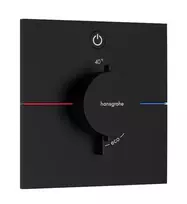 Hansgrohe ShowerSelect Comfort – paslėptas termostatinis maišytuvas, juodas matinis 15571670