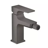 Hansgrohe Metropol – bidė maišytuvas su išleidimo komplektu Push-Open, juodas chromas, šlifuotas 32520340
