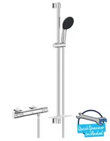 Grohe Precision Feel – dušo komplektas su termostatu, 3 srovių tipais, chromas 34853001