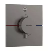 Hansgrohe ShowerSelect Comfort – į sieną įmontuojamas termostatinis maišytuvas, chromas, šlifuotas juodas 15571340