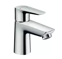 Hansgrohe Talis E – vienos rankenos maišytuvas praustuvui 80, LowFlow 3,5 l/min, su išleidimo komplektu, chromuotas 71705000